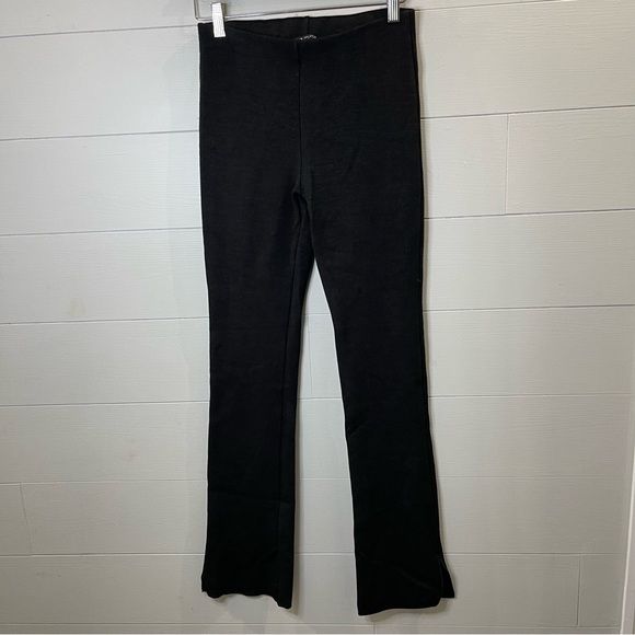 Zara | Women's Black Flared Pants Pull On Style Size Medium - Picture 1 of 6